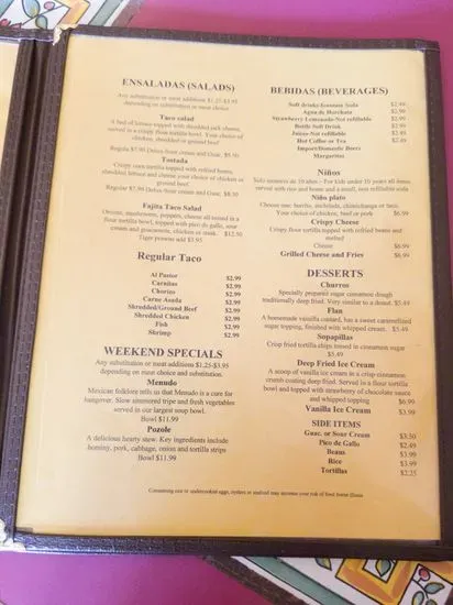 Menu 2