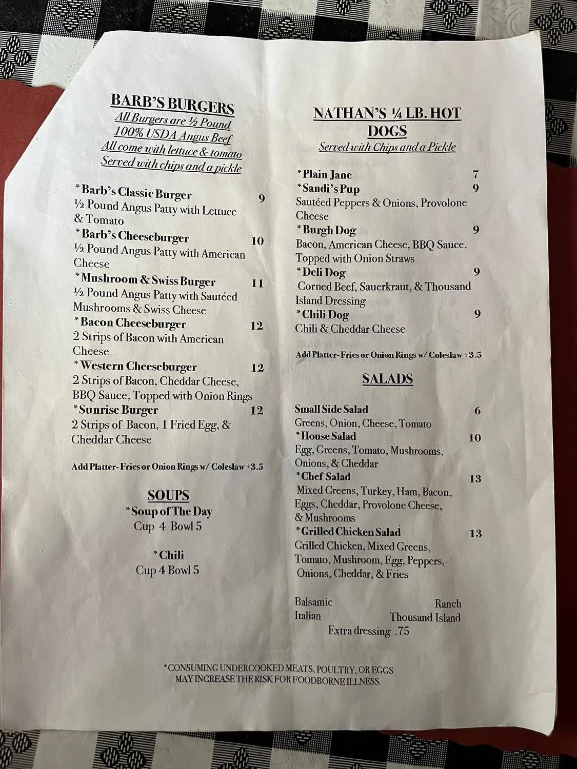 Menu 5