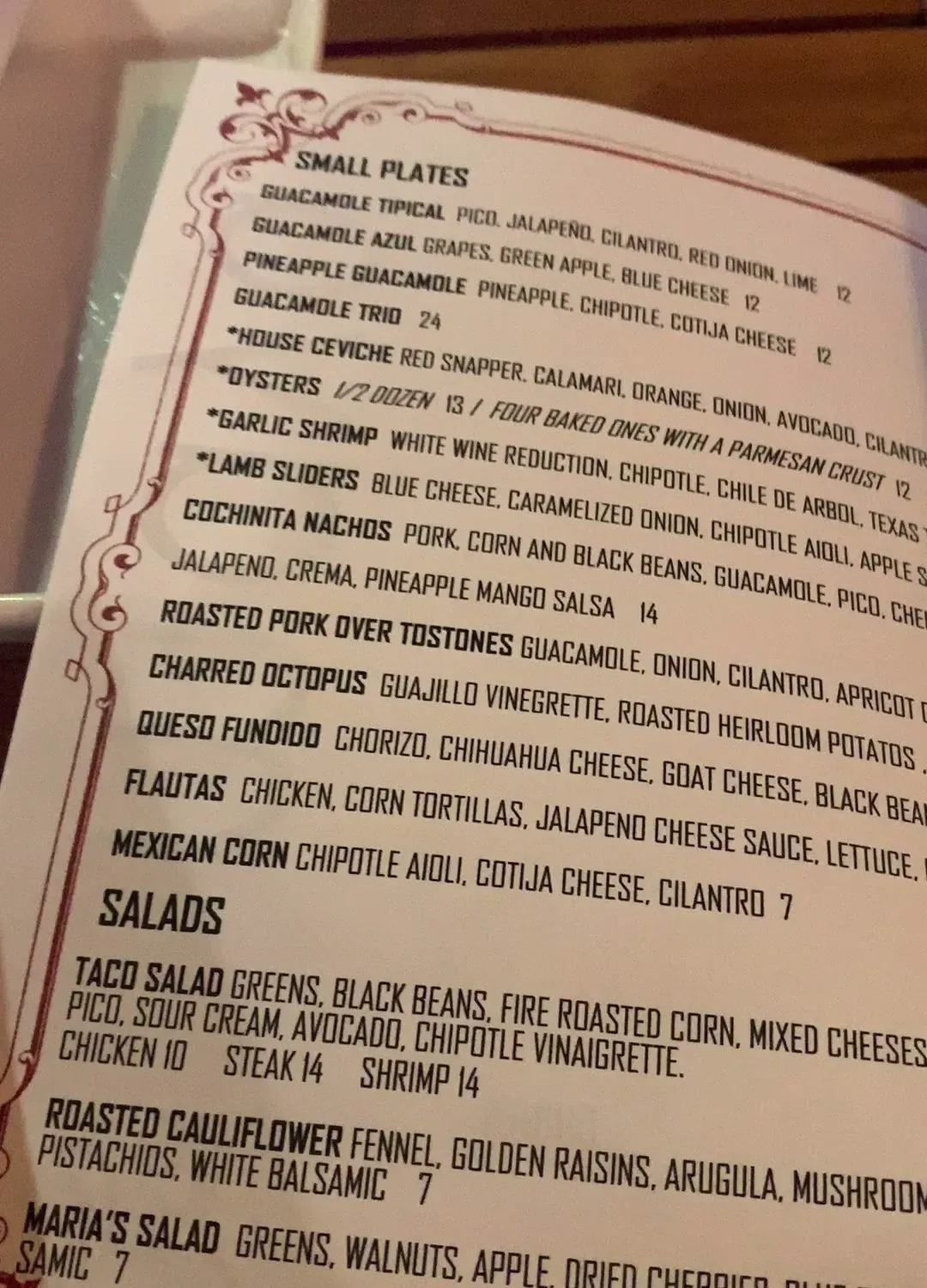 Menu 1