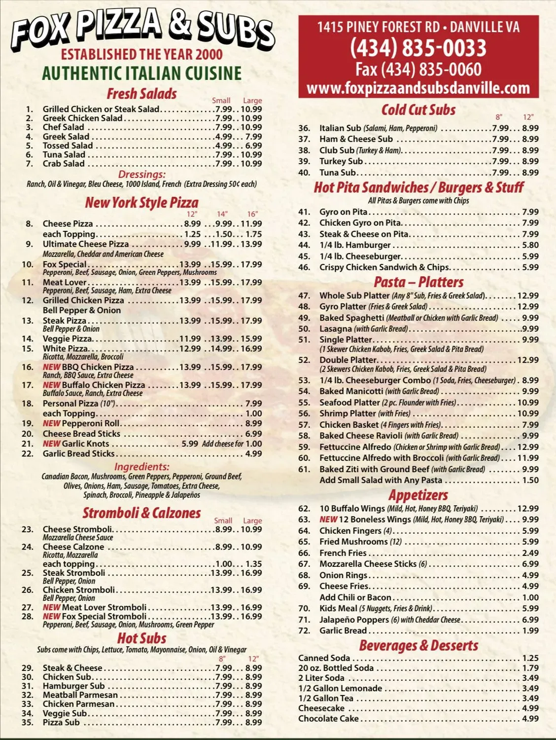 Menu 1