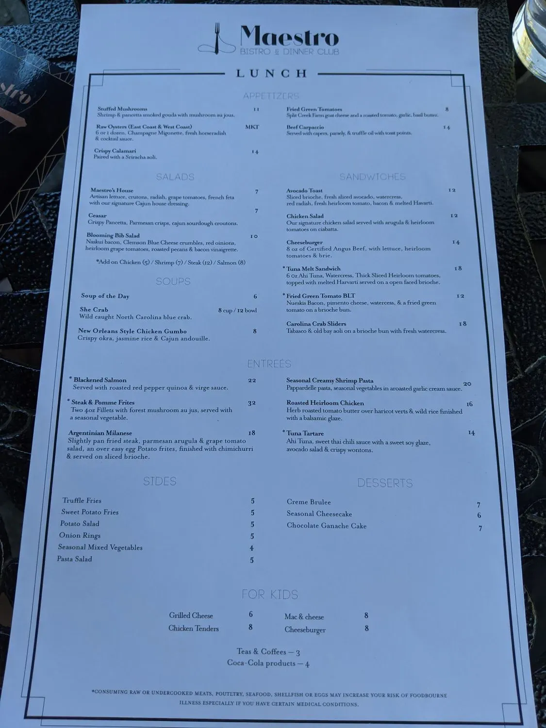 Menu 5