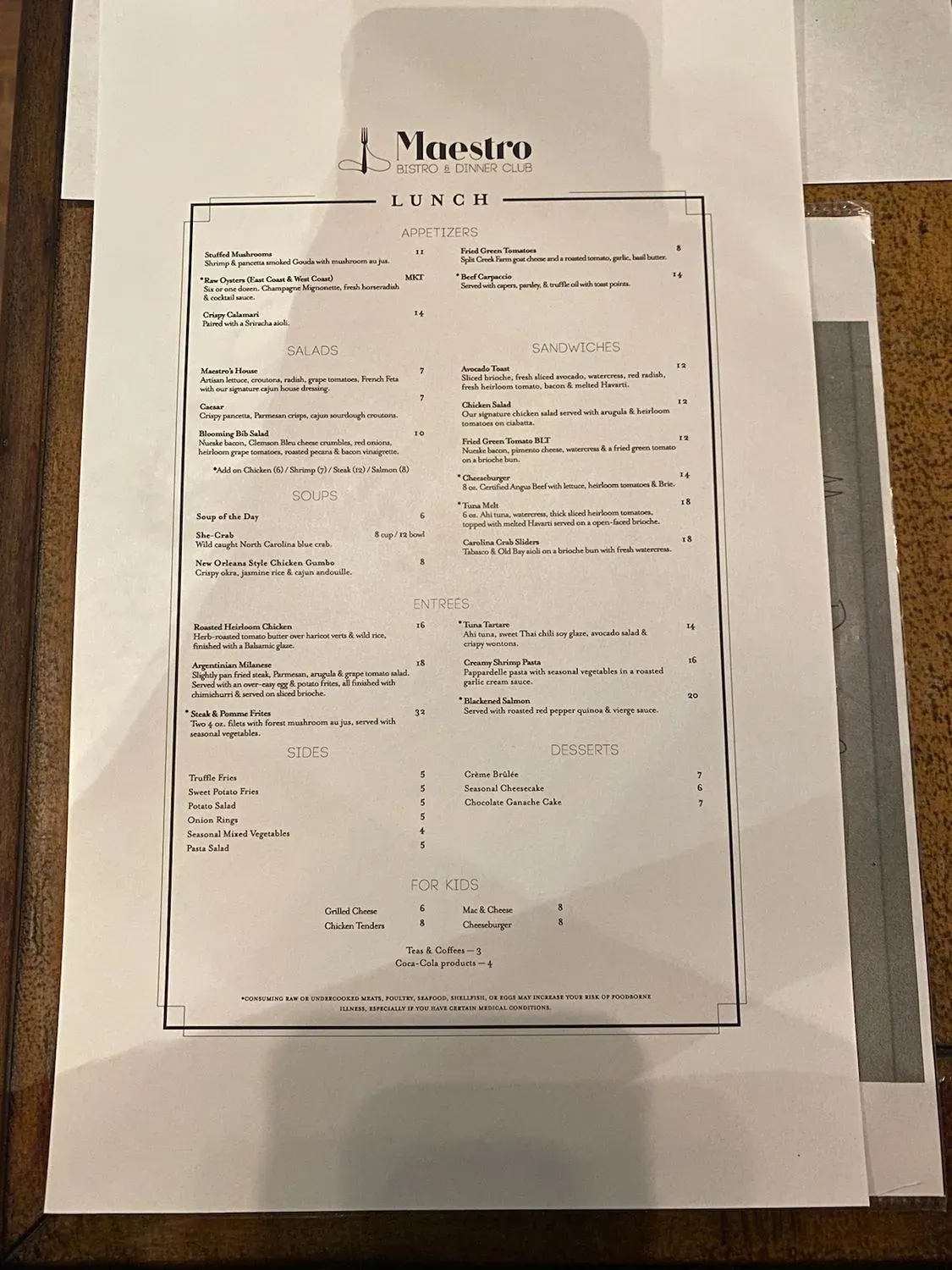 Menu 2