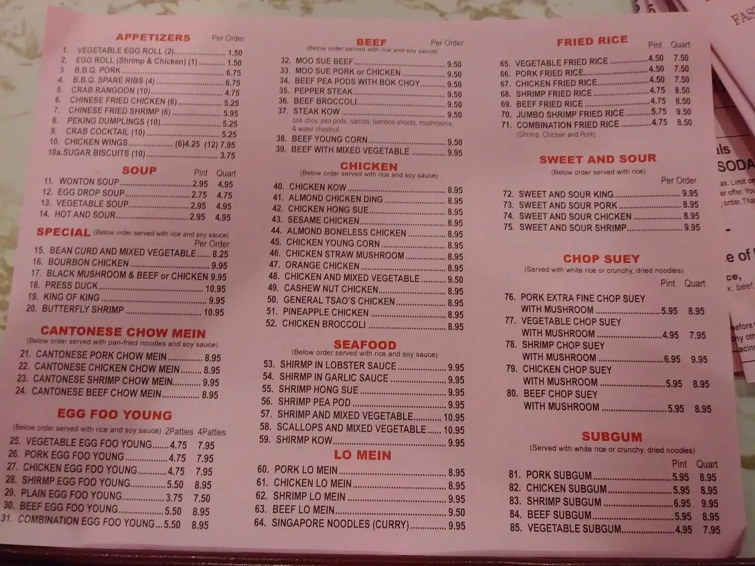 Menu 2