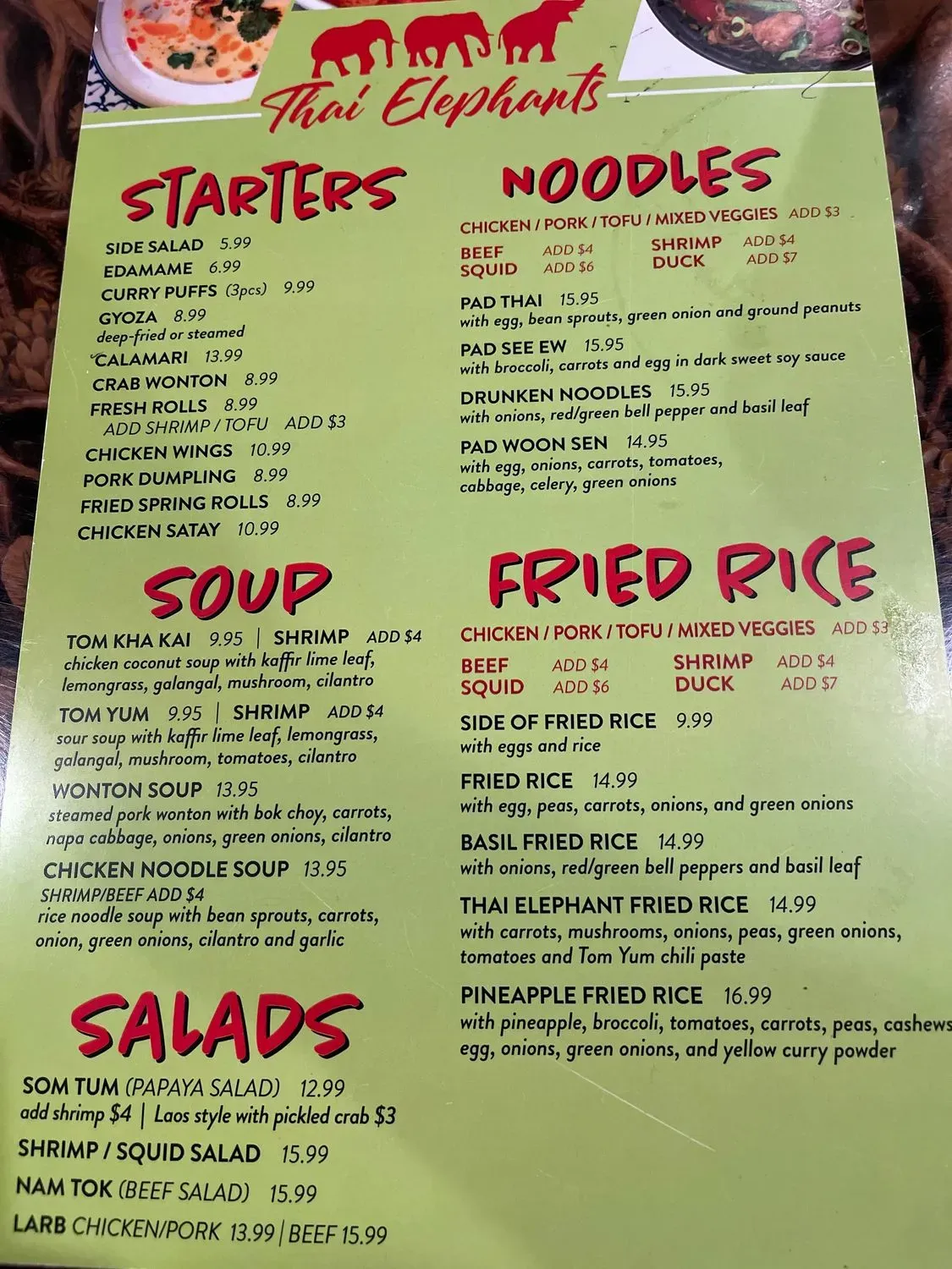 Menu 5