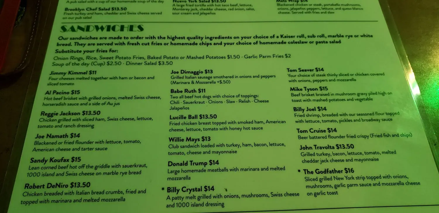 Menu 5