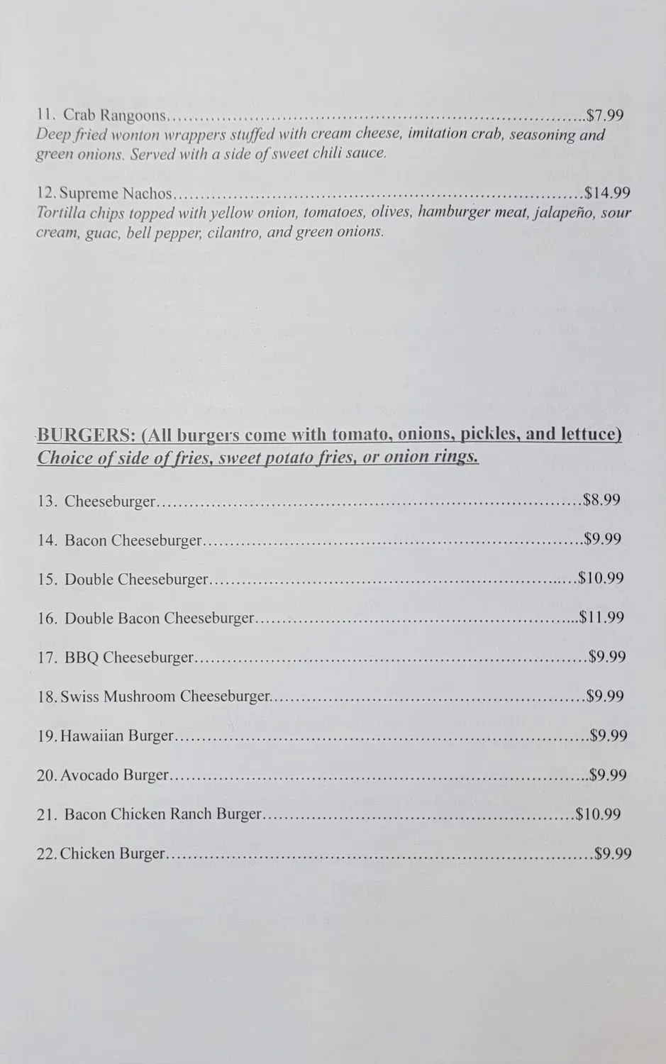 Menu 2