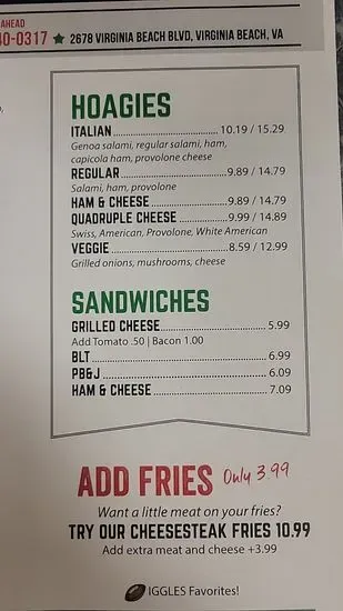 Menu 1