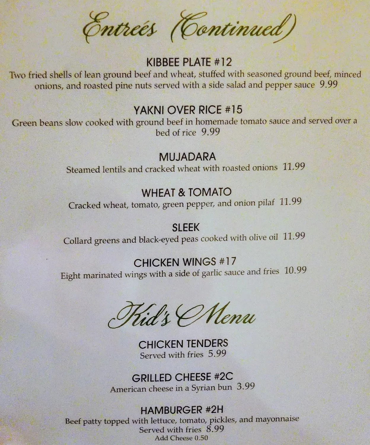 Menu 3