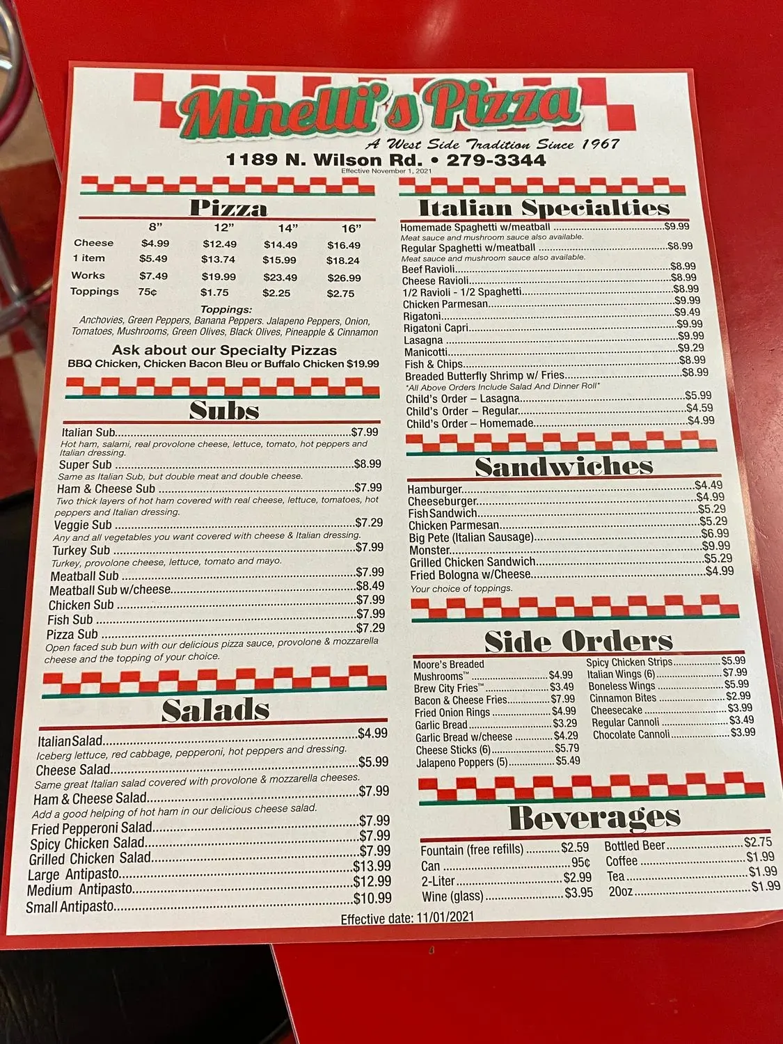 Menu 1