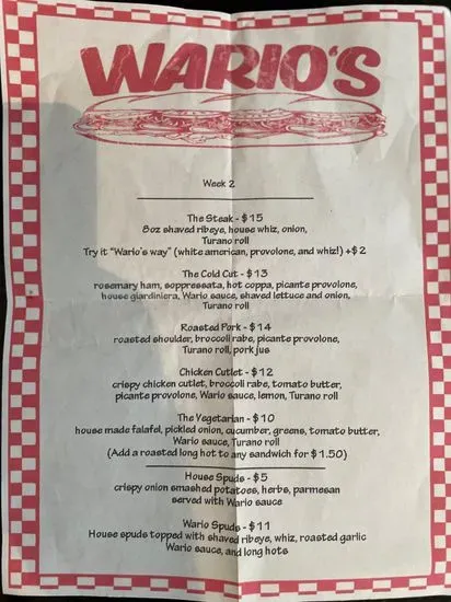 Menu 2