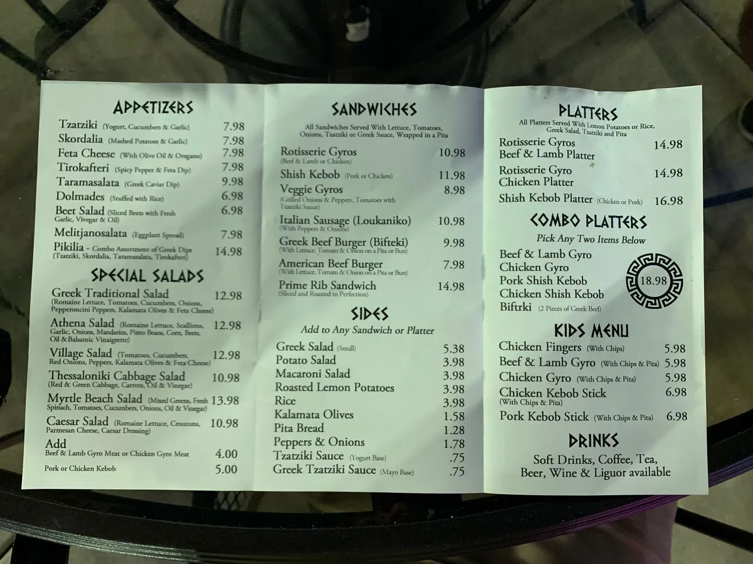 Menu 5