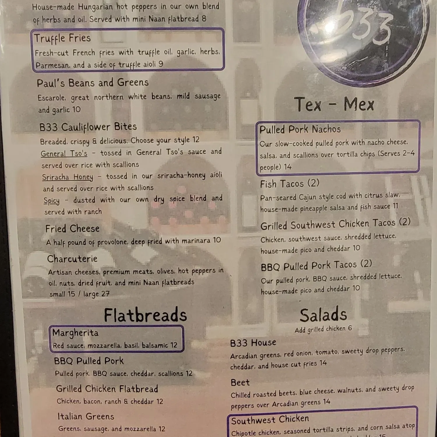 Menu 1