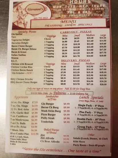 Menu 1