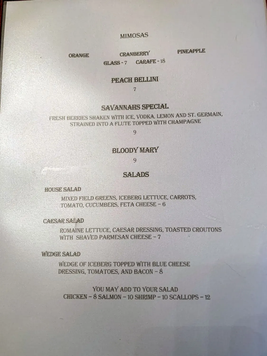 Menu 5