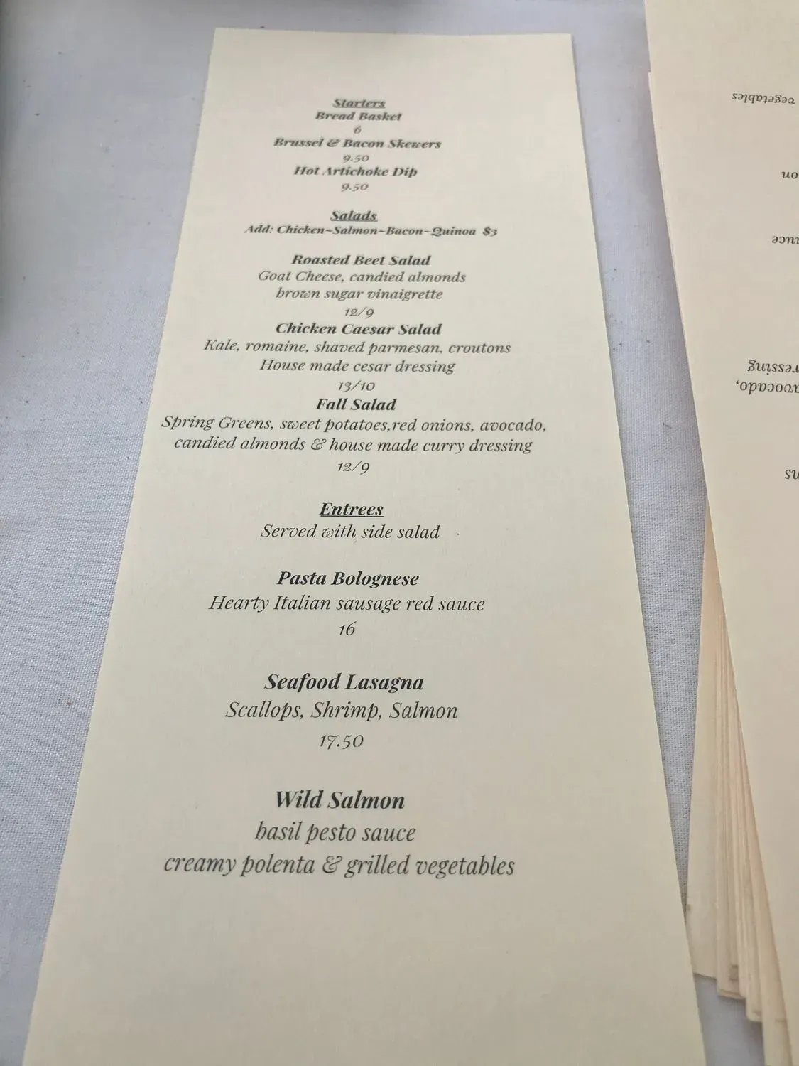 Menu 4