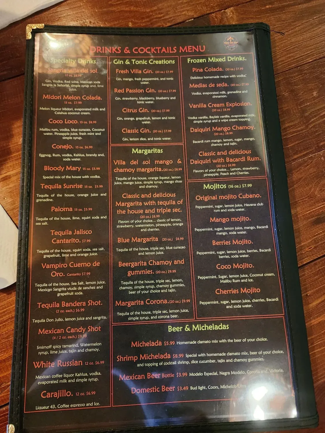 Menu 1