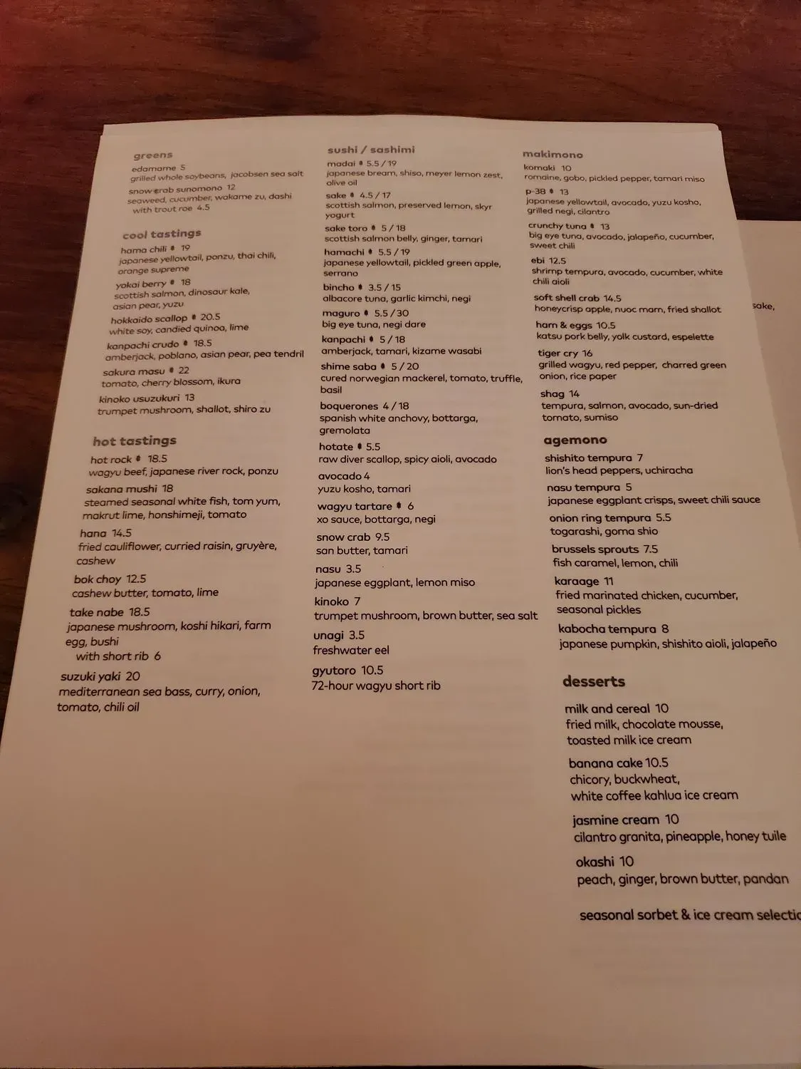 Menu 4