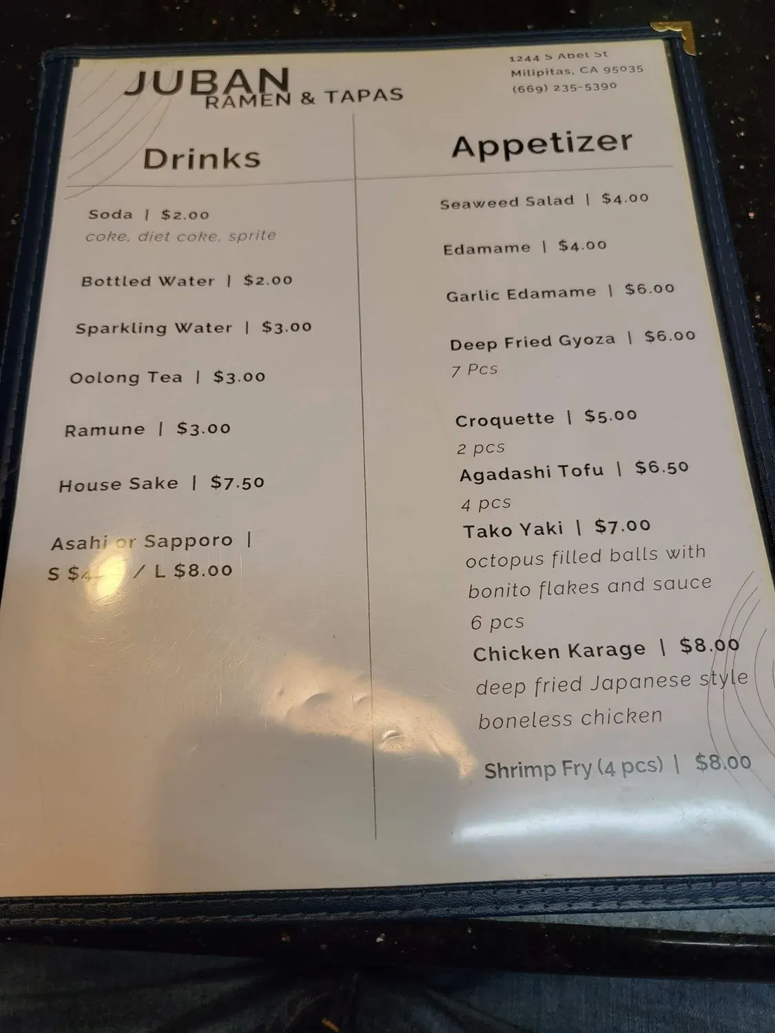 Menu 5