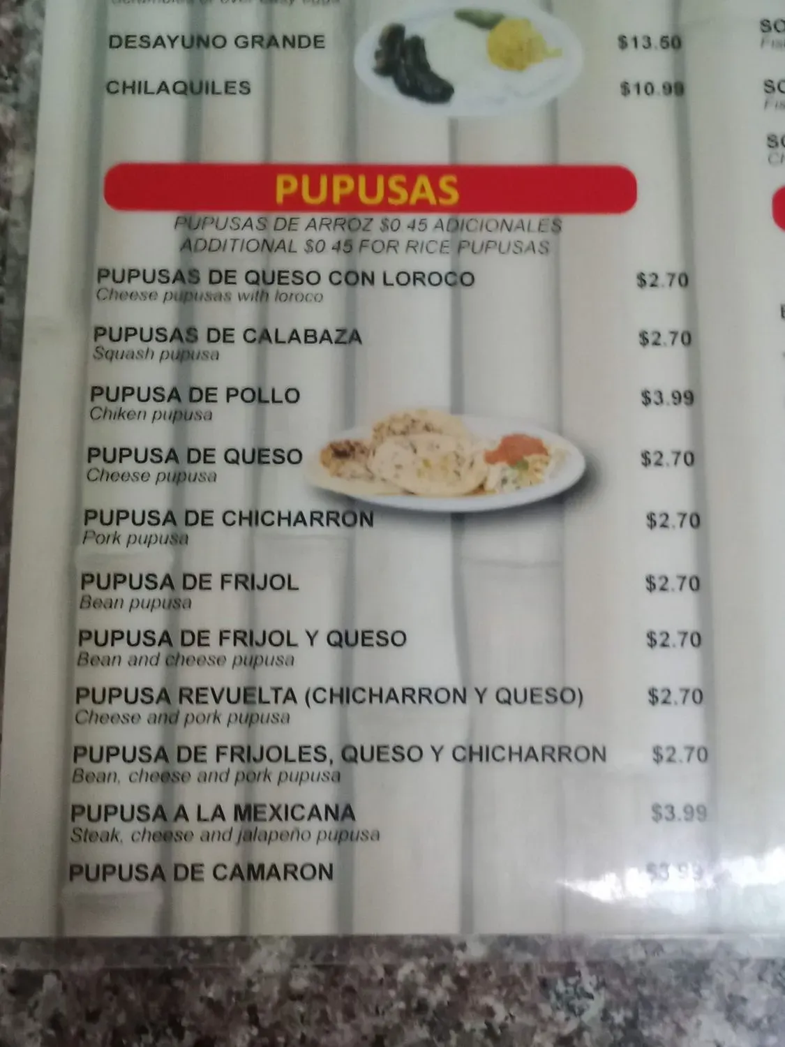 Menu 5