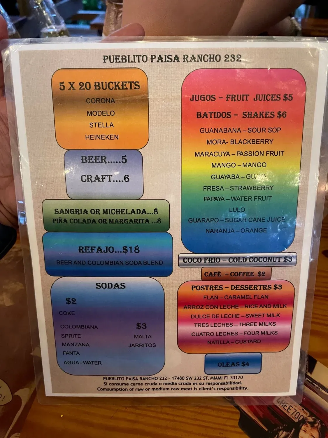 Menu 5