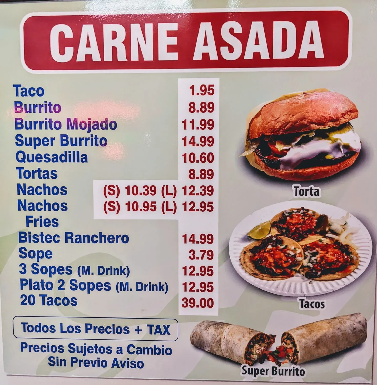 Menu 8