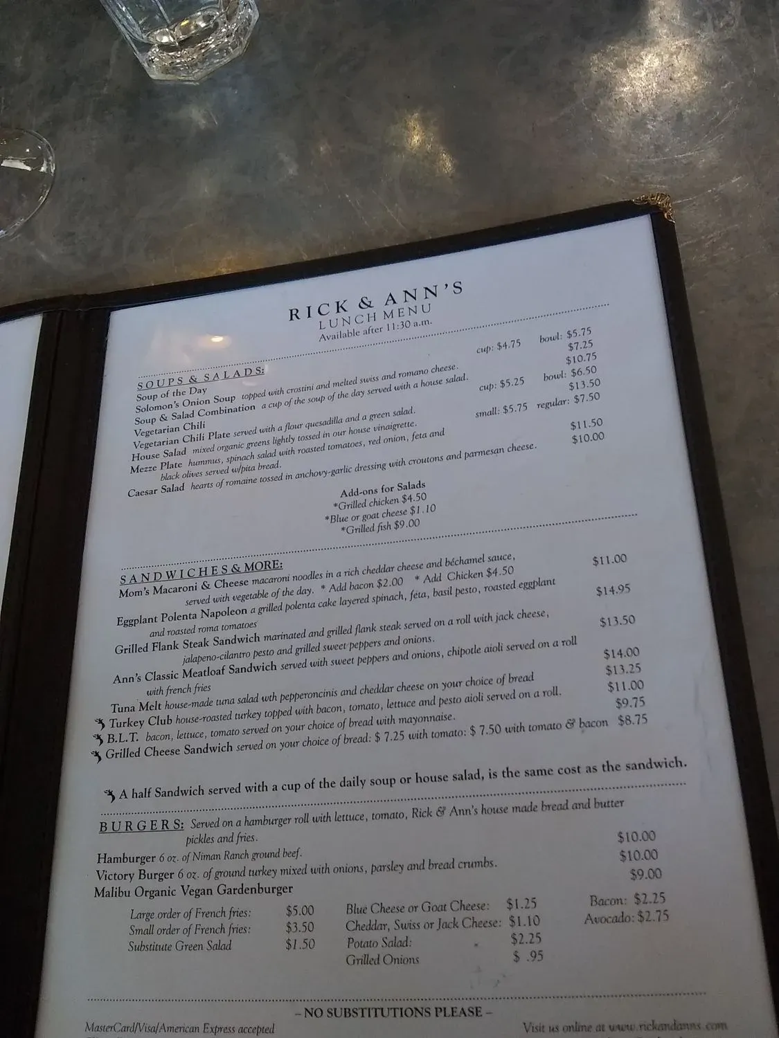 Menu 5