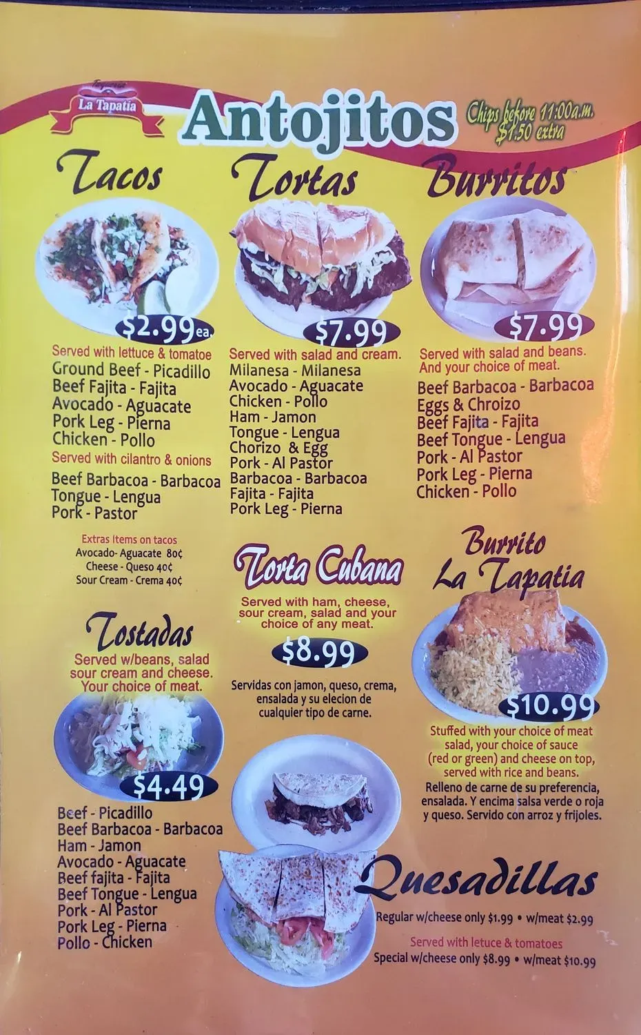 Menu 10