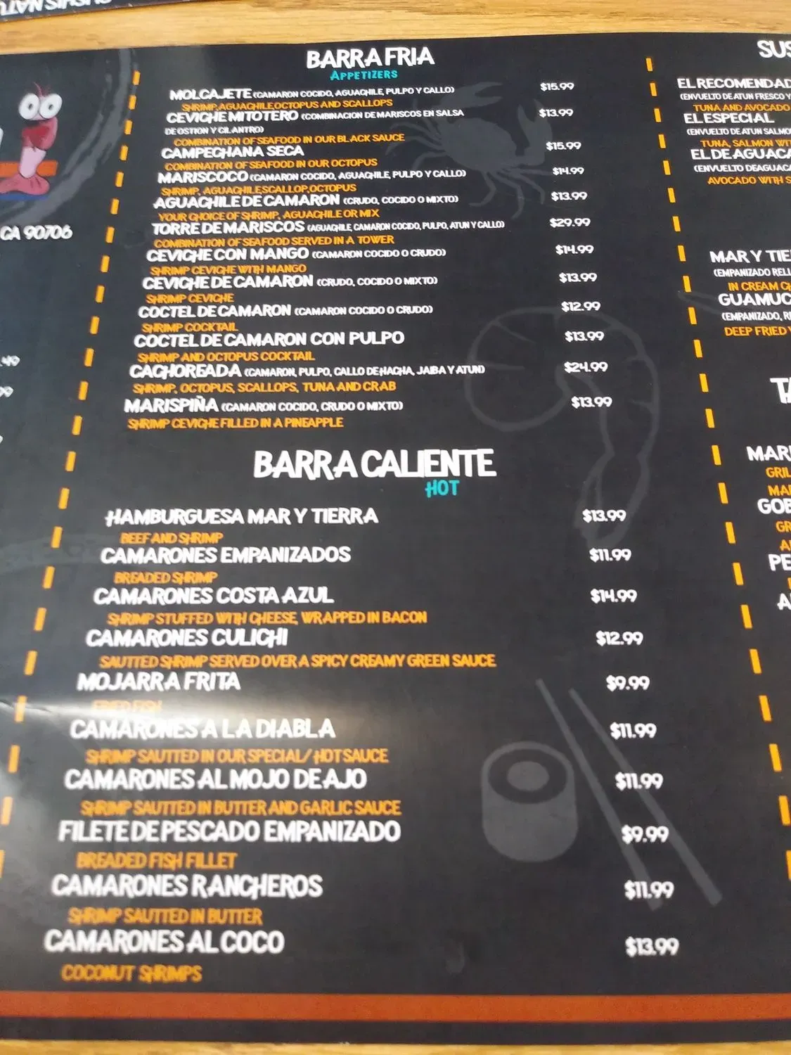 Menu 10