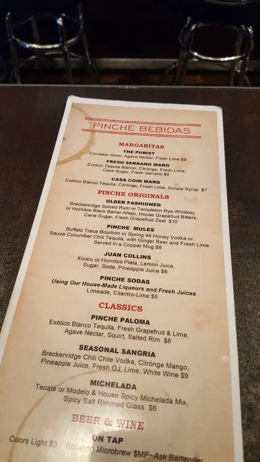 Menu 7