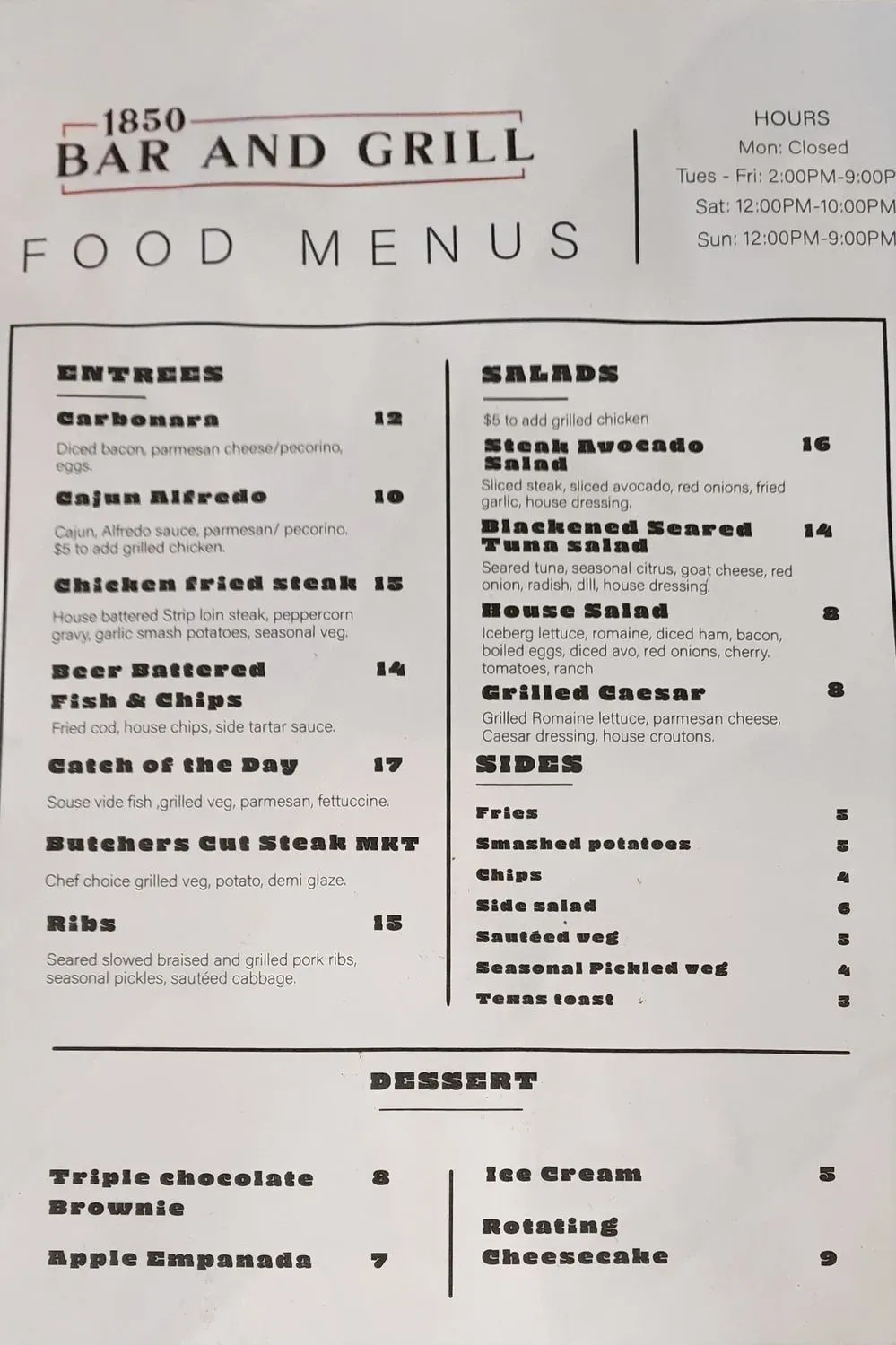 Menu 2