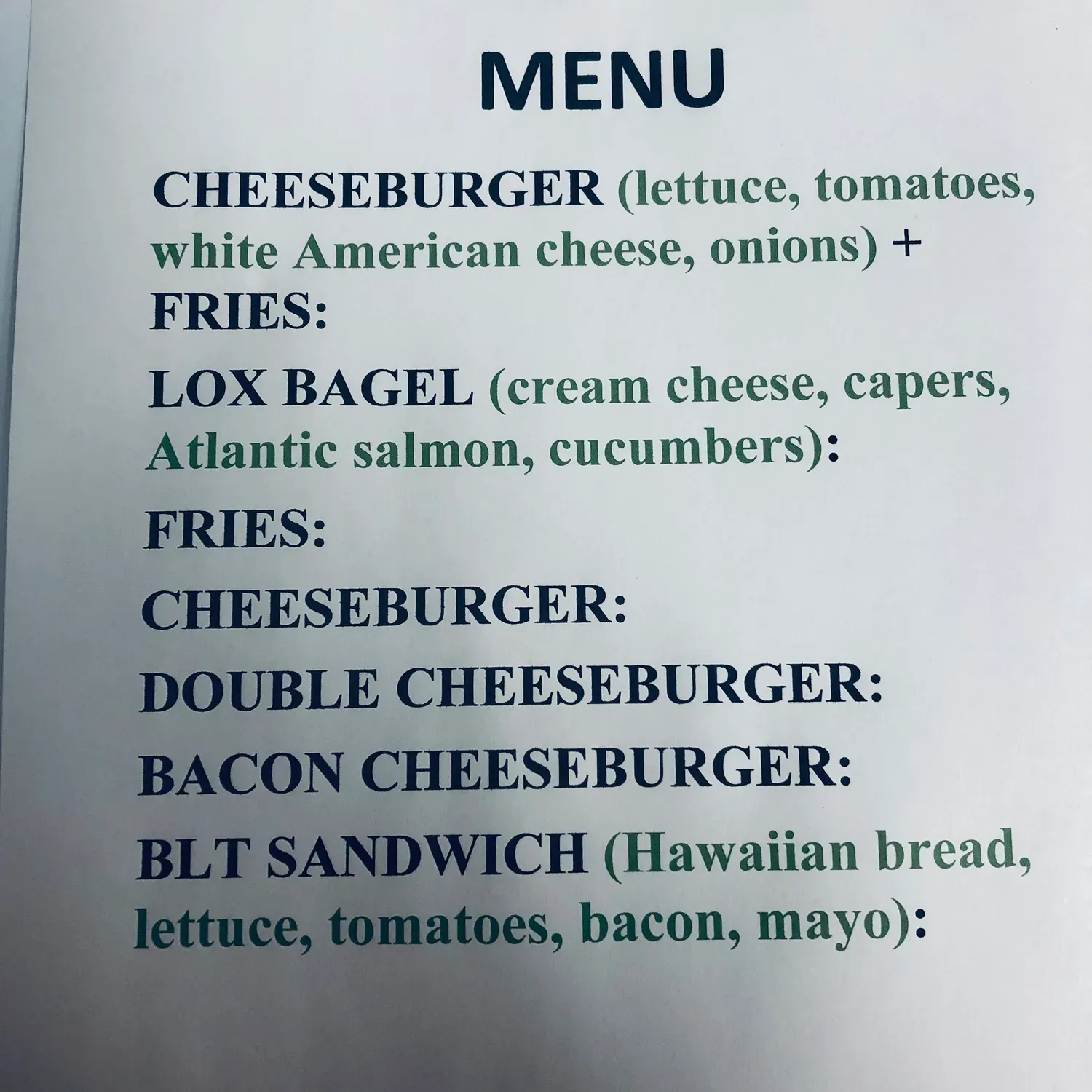 Menu 6