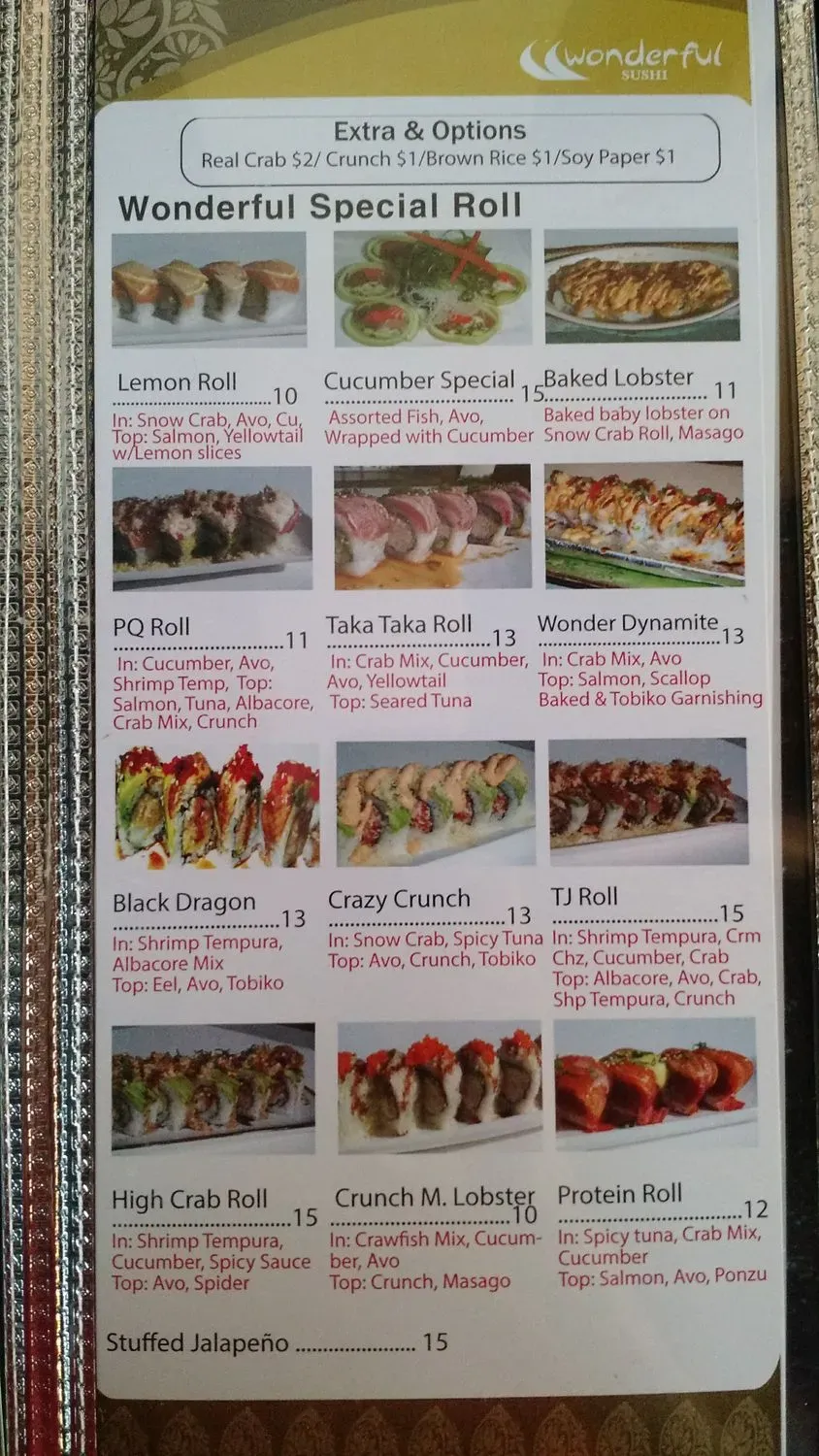 Menu 9