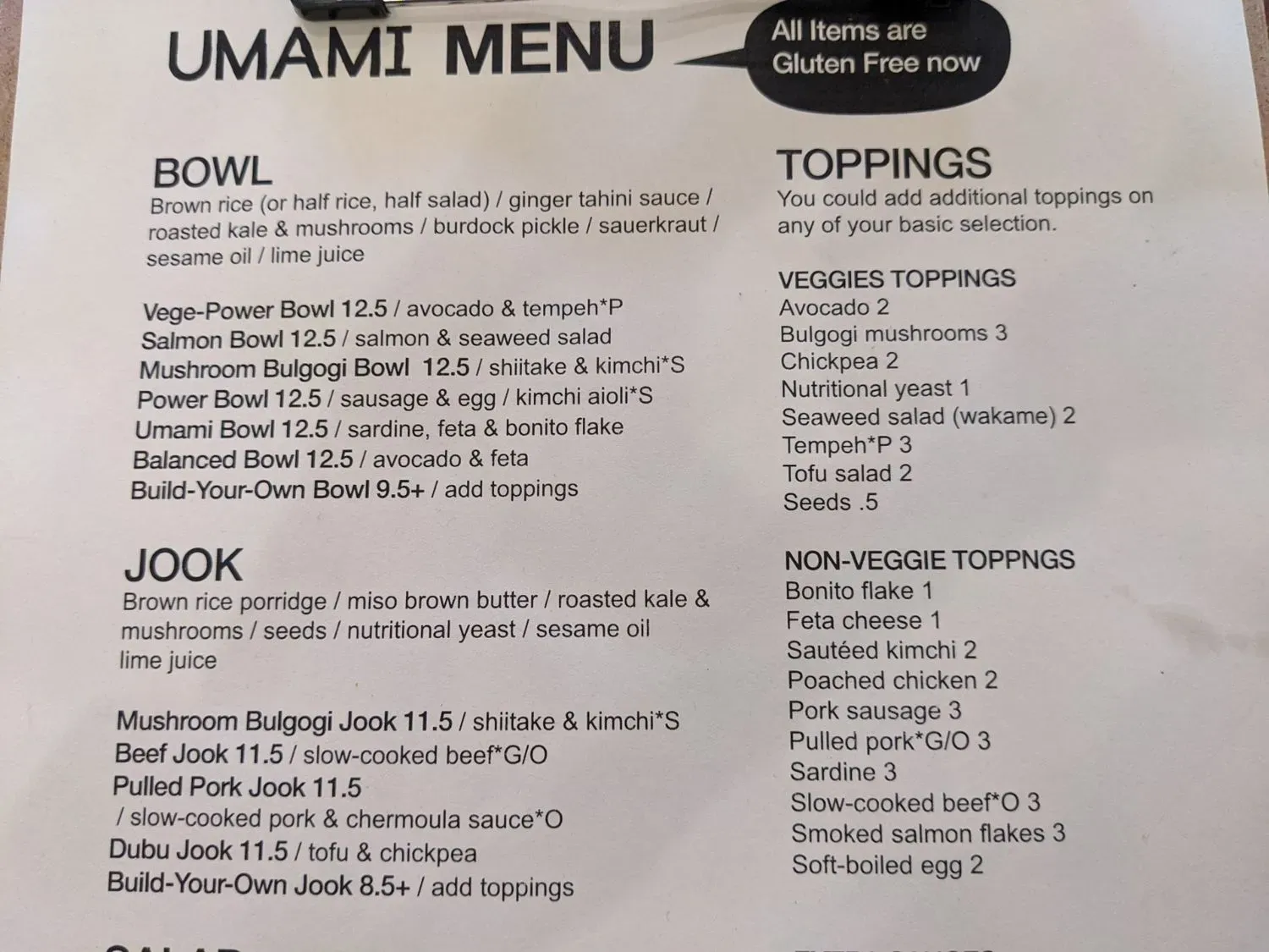 Menu 1