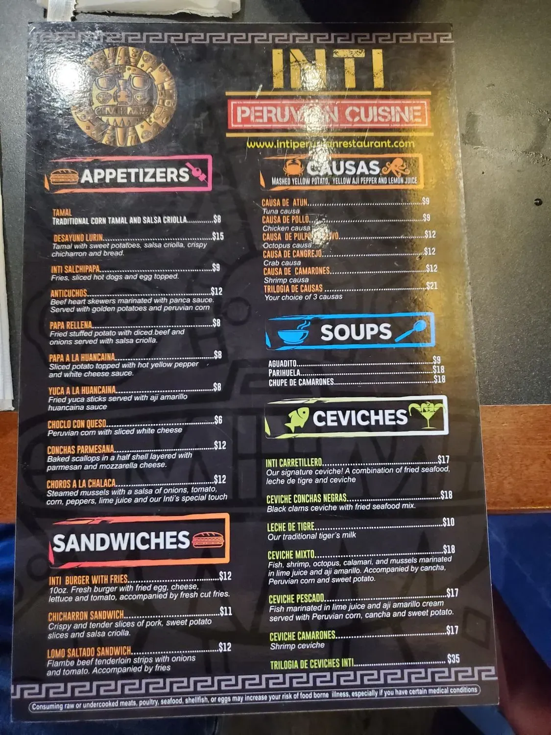 Menu 5