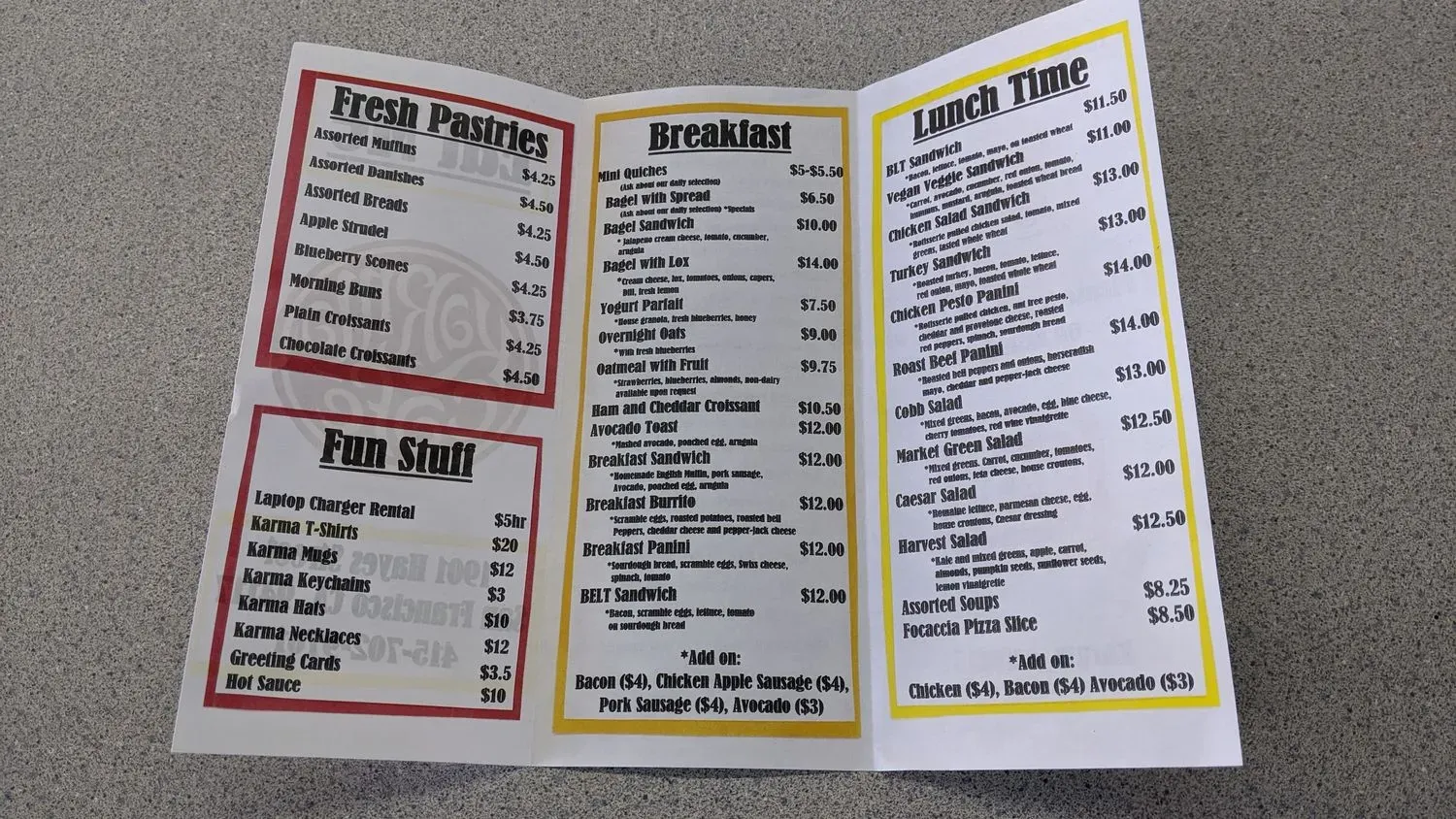 Menu 4