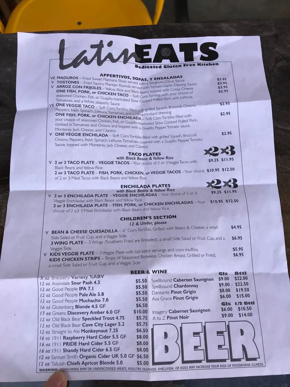 Menu 2