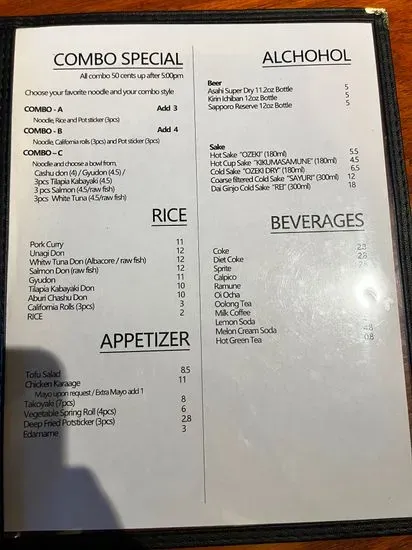 Menu 3