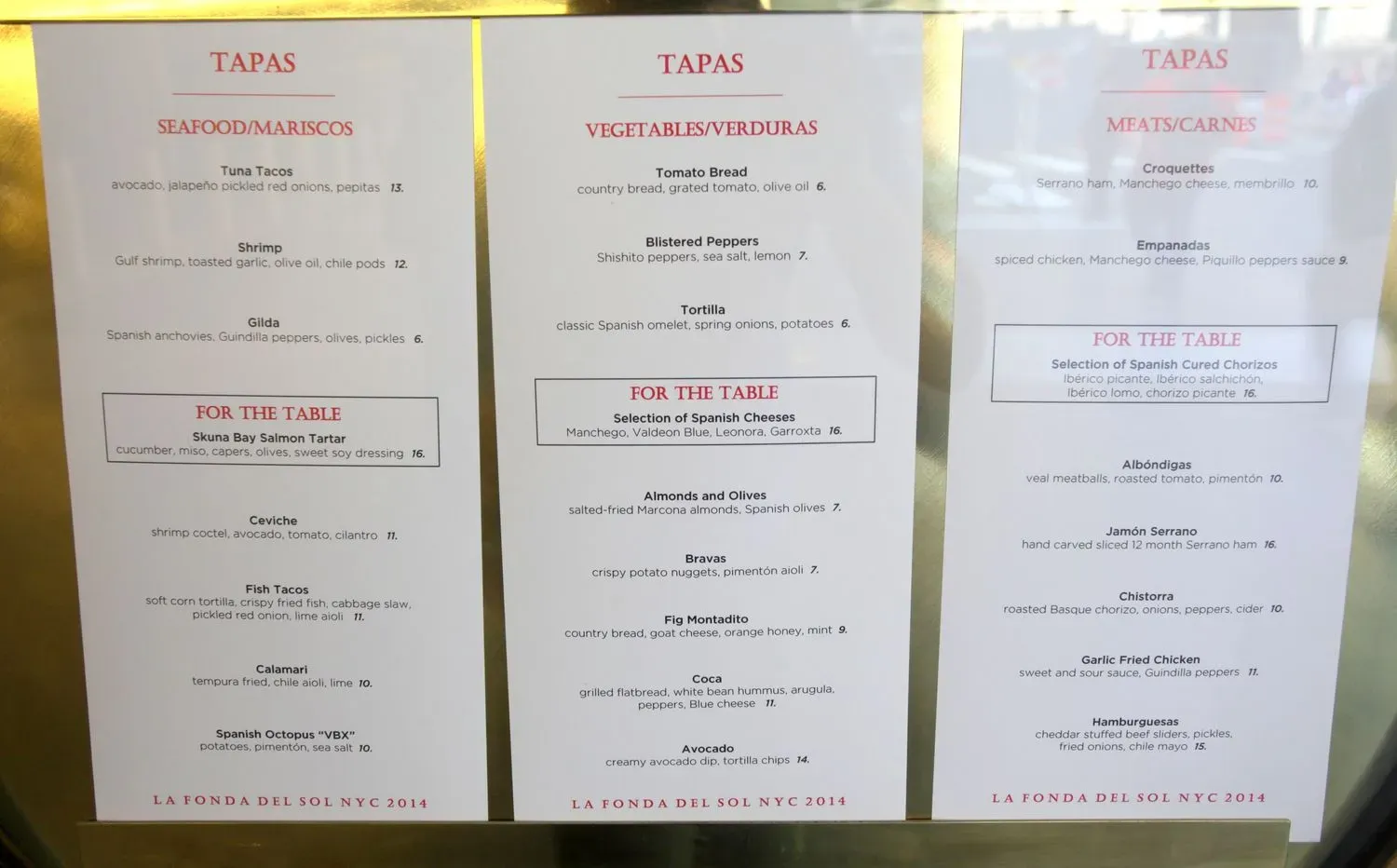 Menu 1