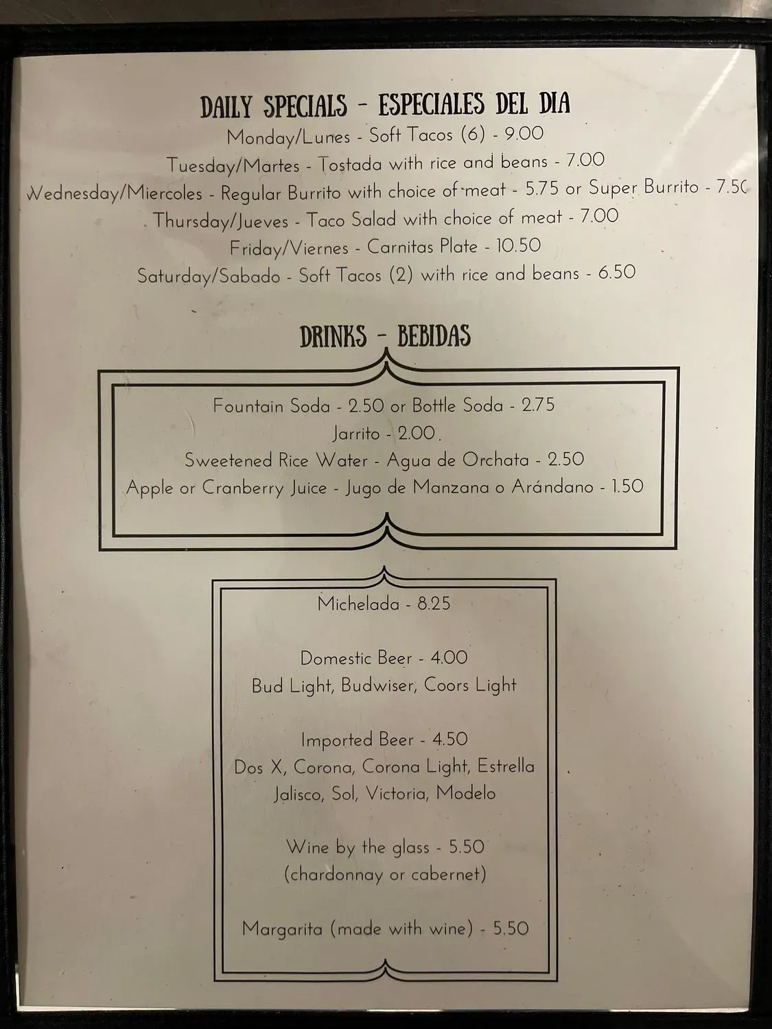 Menu 4