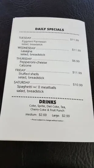 Menu 2