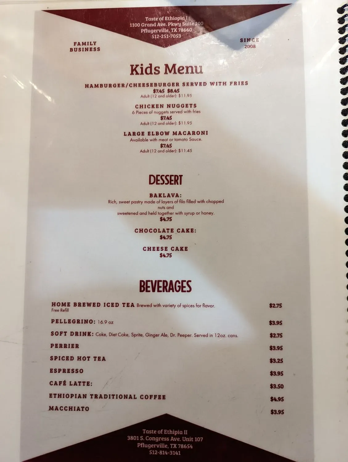 Menu 2