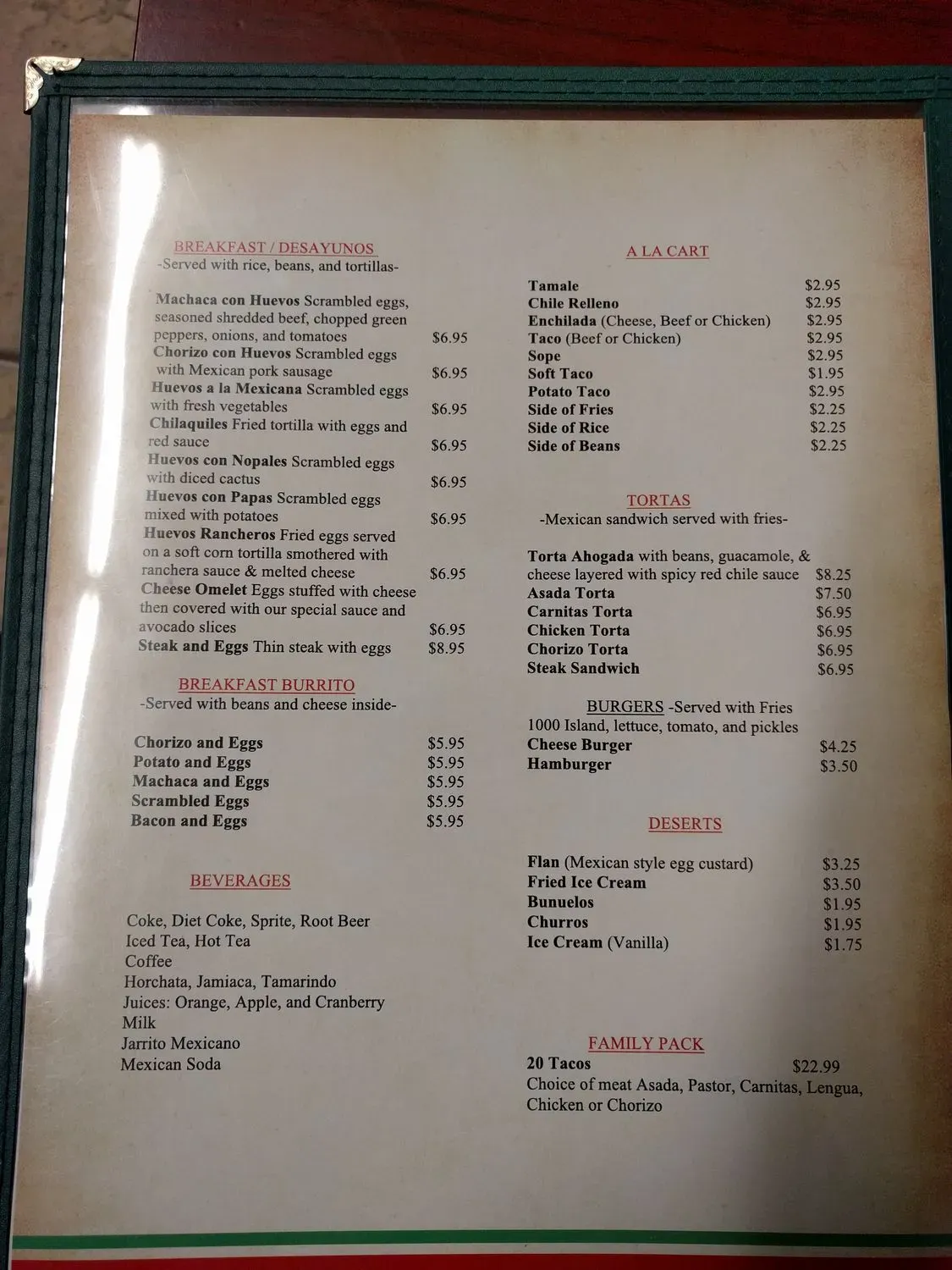 Menu 6