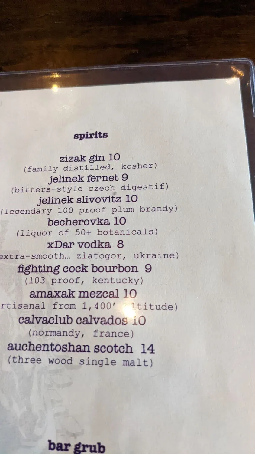 Menu 2