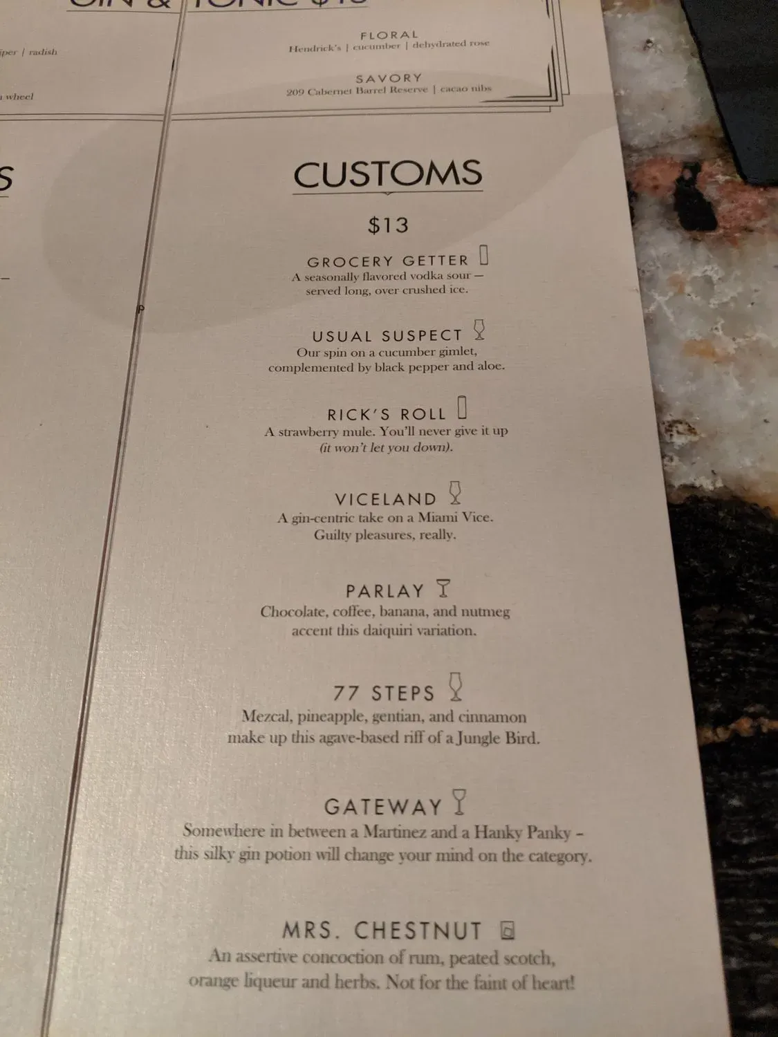 Menu 7