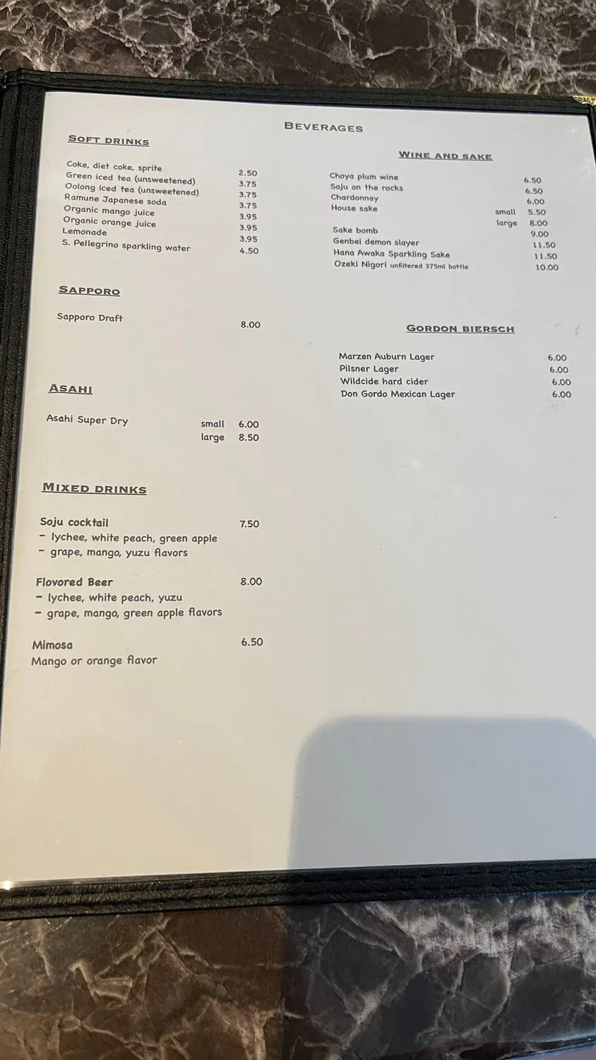 Menu 4