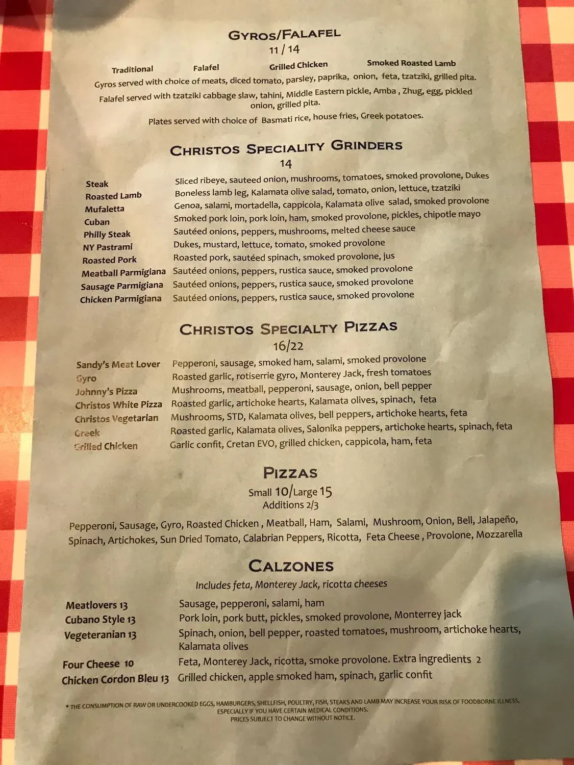 Menu 1