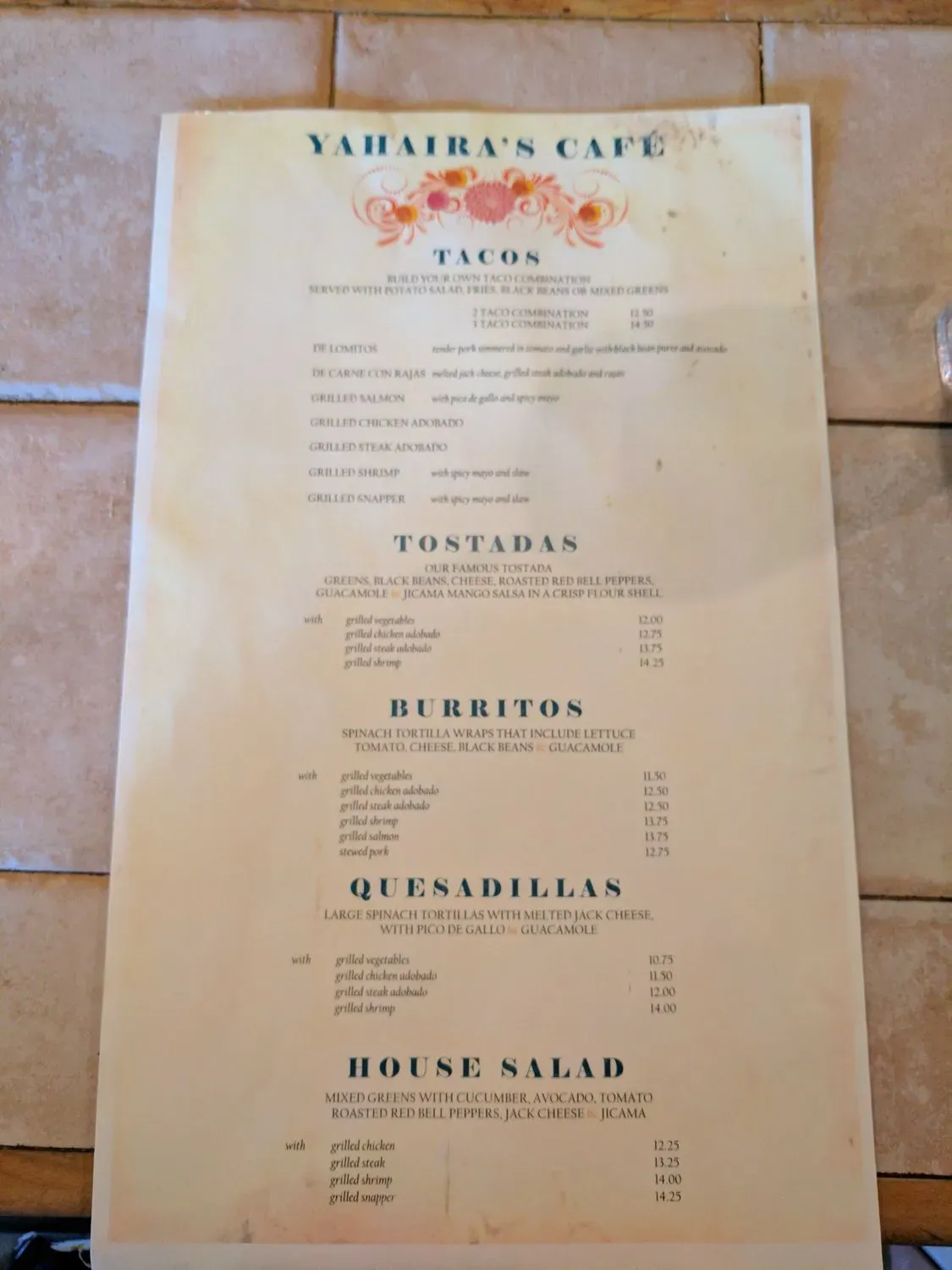 Menu 8