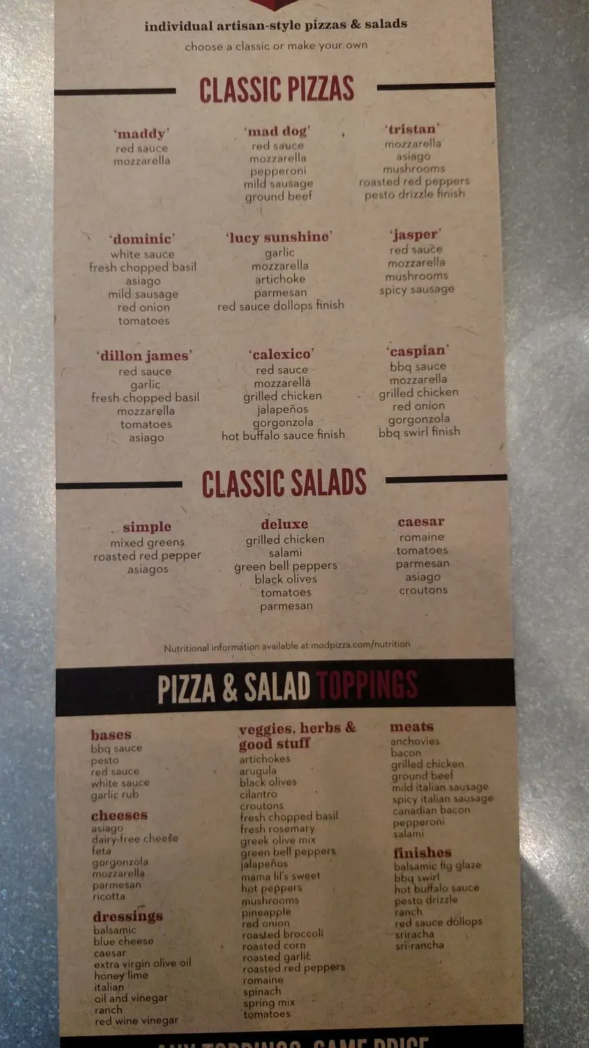 Menu 4