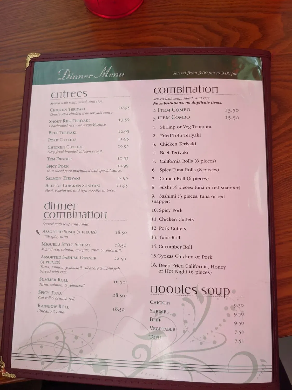 Menu 4