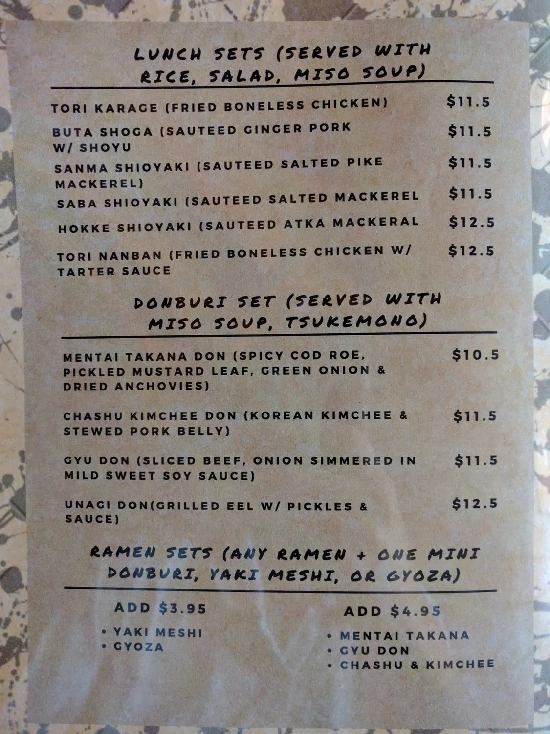 Menu 8